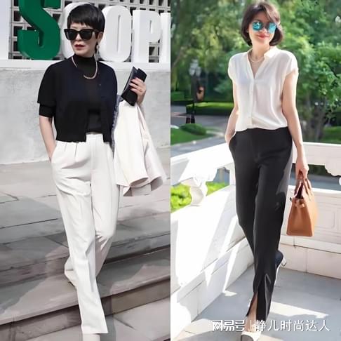 创利配资 上了年纪的女人，夏天多穿“短上衣+高腰裤”，时髦还显高